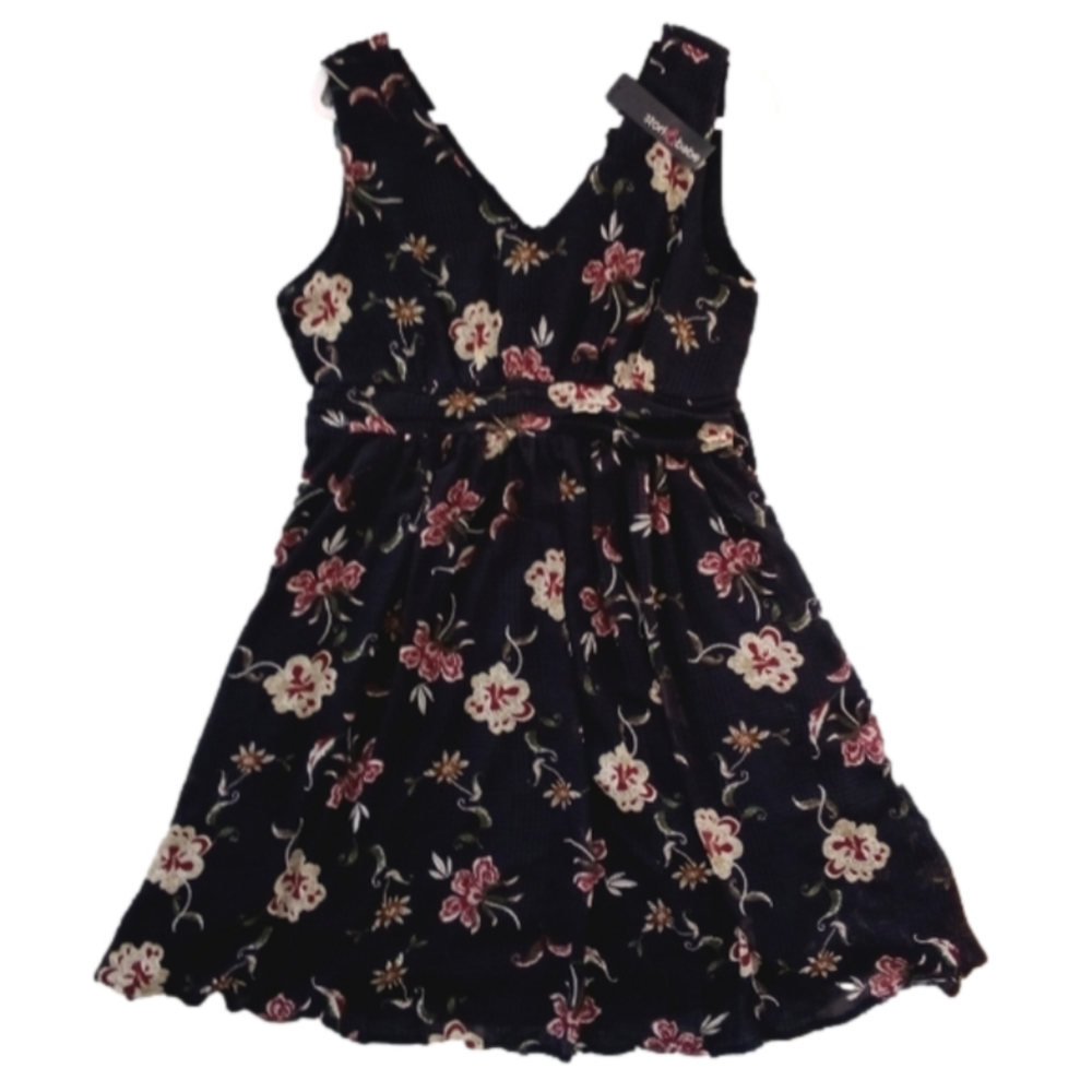 STORK & BABE Maternity Dress Floral Print Sz L   NWT